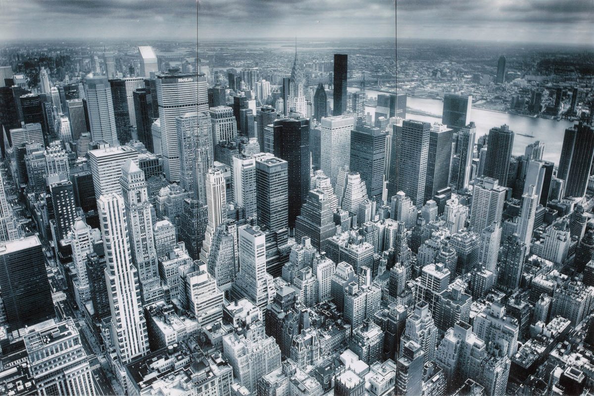 Set 3 canvas 30×60 new york view