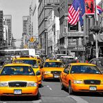 Set 3 canvas 25×25  ny taxis