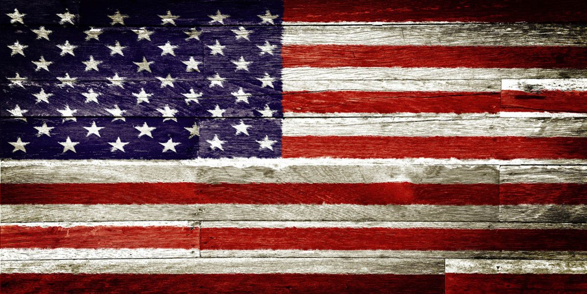 Canvas 50×100 vintage us flag