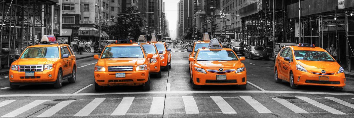 Canvas 50×150 new york taxis