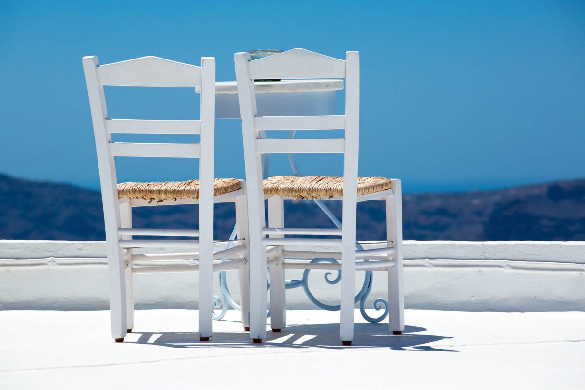 Set 3 canvas 30×60 white chairs