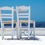 Set 3 canvas 30×60 white chairs