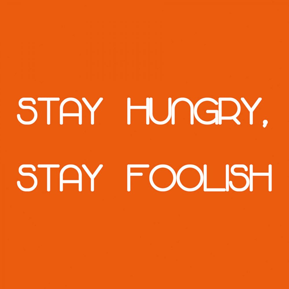 Canvas 40×40 stay hungry