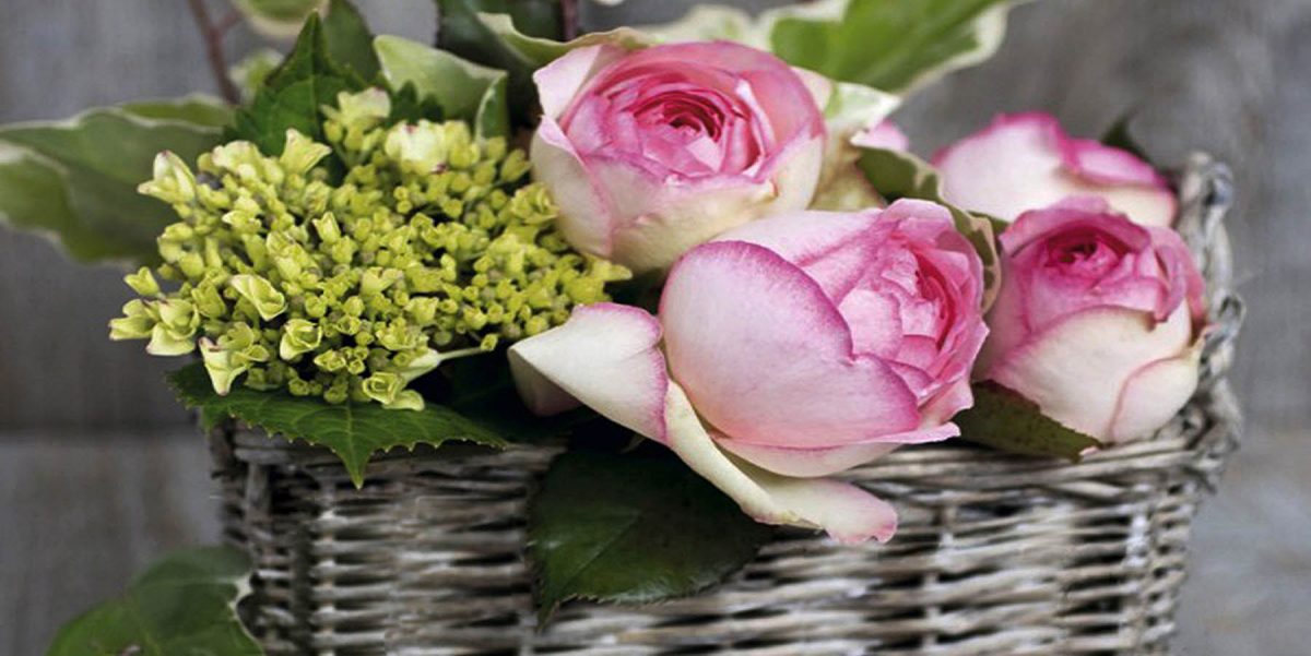 Canvas 50×100 flower basket