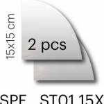 Specchio 15×15 1/4 tondo set 2 pz