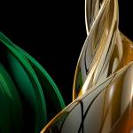 Glossy/rt04 100×150 green wave