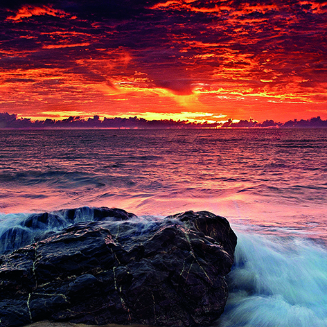 Canvas 0204 40×40 sunset